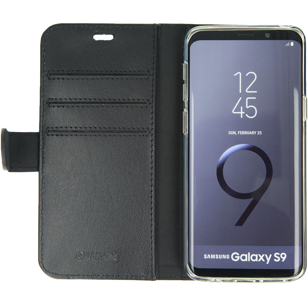 Valenta Booklet Classic Luxe Galaxy S9 Book Case Zwart valenta kopen in de aanbieding