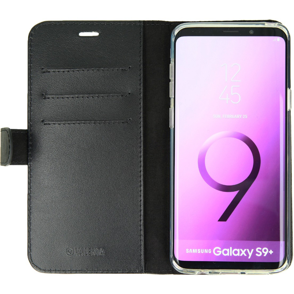 Valenta Booklet Classic Luxe Galaxy S9 Plus Book Case Zwart valenta kopen in de aanbieding