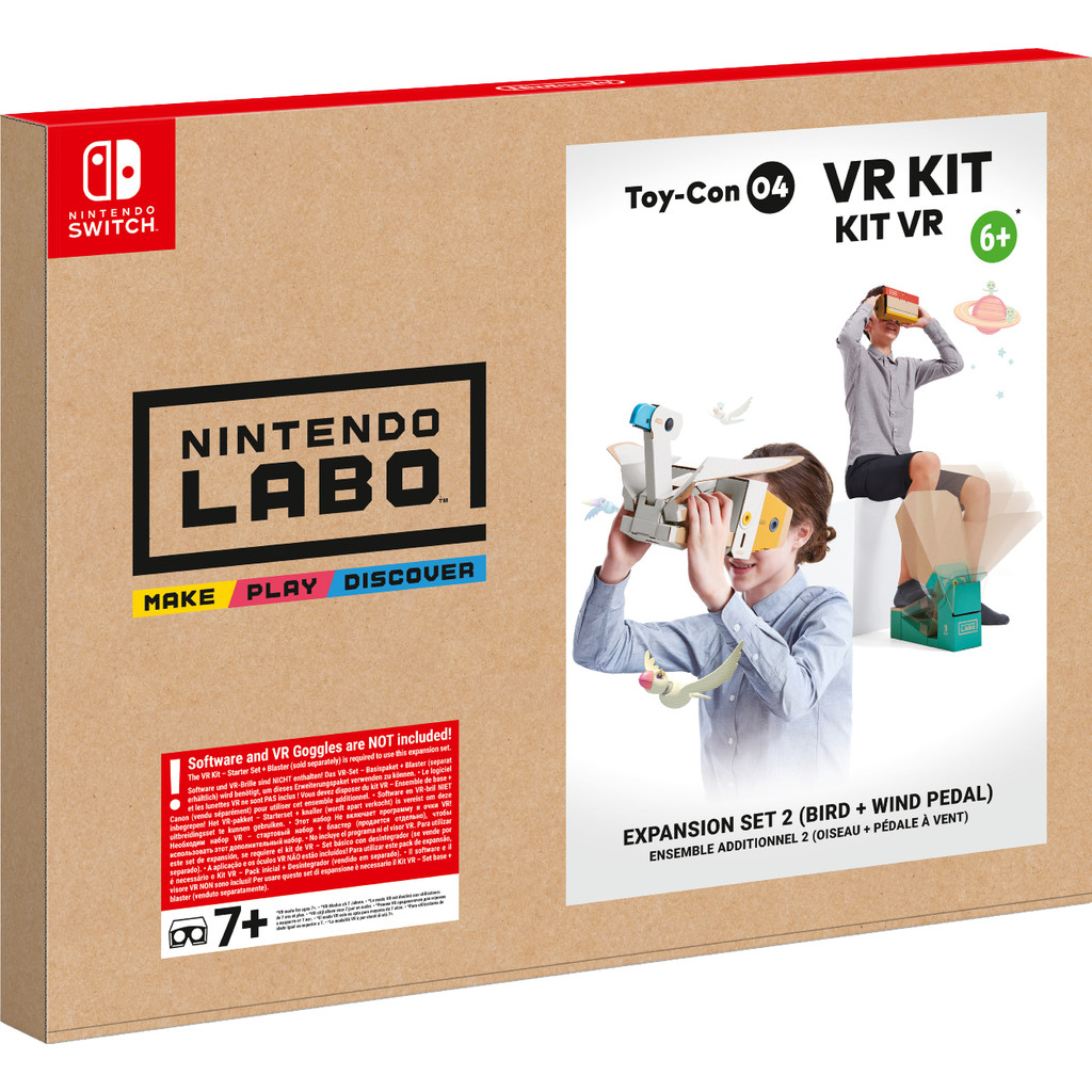Nintendo Labo: VR-pakket - Uitbreidingsset 2 Toy-Con Windpedaal + Vogel
