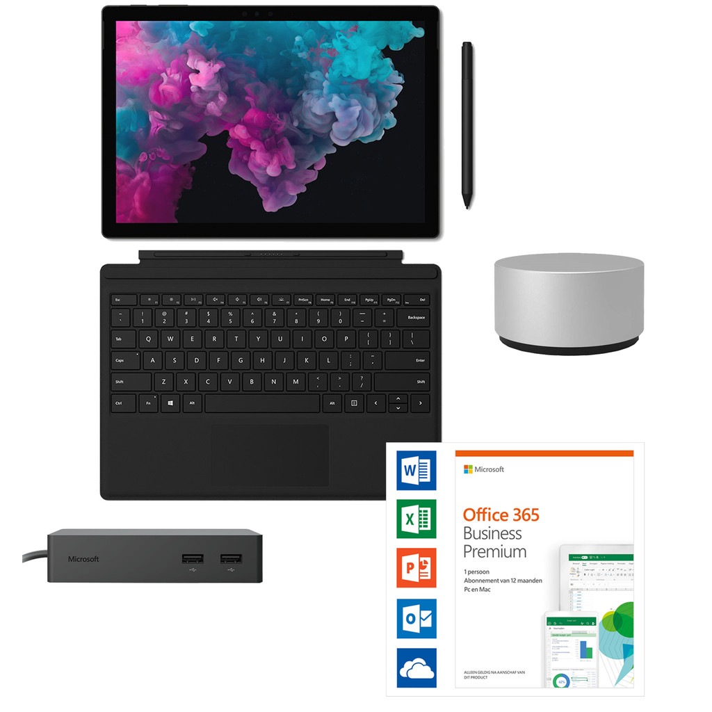 Microsoft Surface Pro 6 - i7 - 16 GB - 512 GB & Accessoires