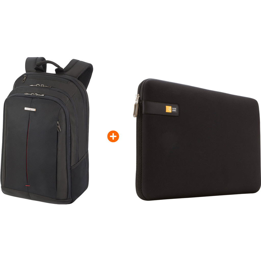 Samsonite GuardIt 2 0 17`` Black Case Logic Laptop Sleeve