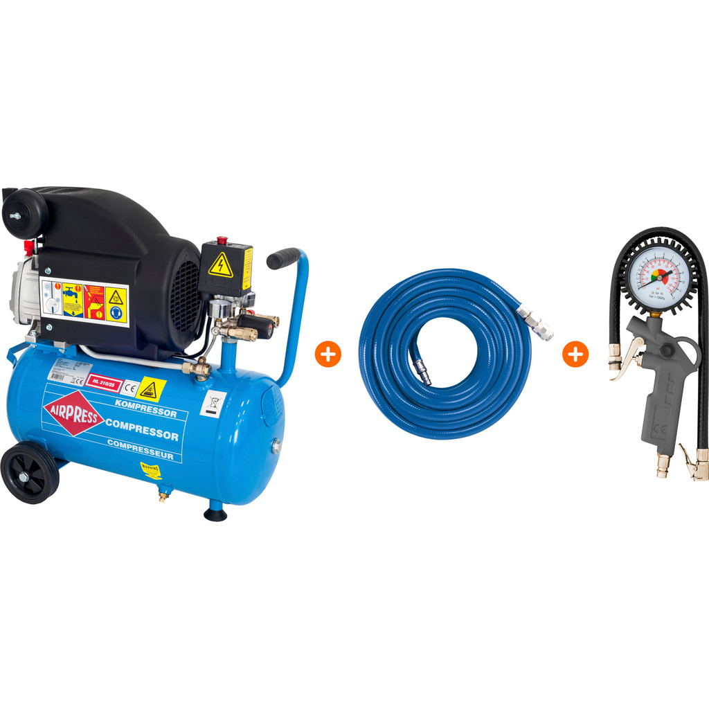 Airpress HL 310 25 Scheppach Luchtslang Airpress Bandenvulpistool