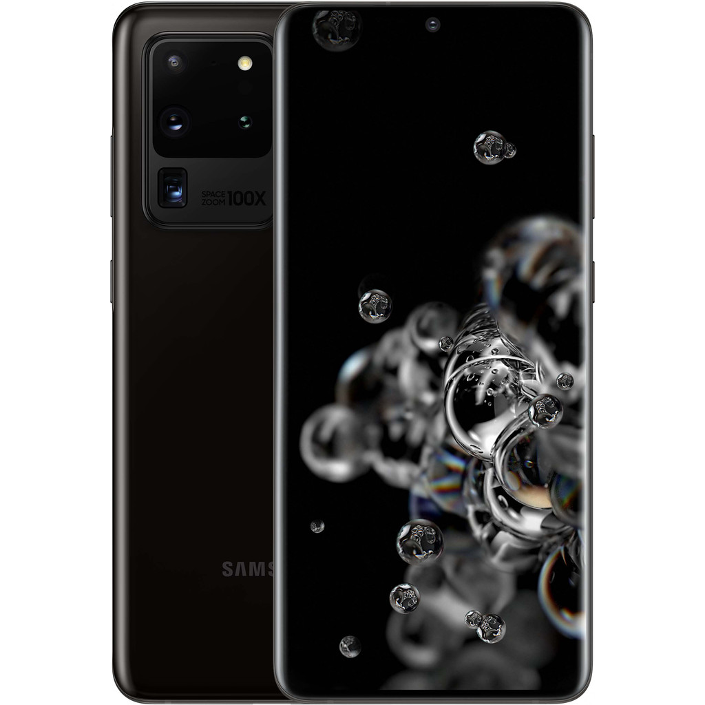 Samsung Galaxy S20 Ultra 128GB Zwart 5G-128 GB opslagcapaciteit 6,9 inch quad hd scherm Android 10.0