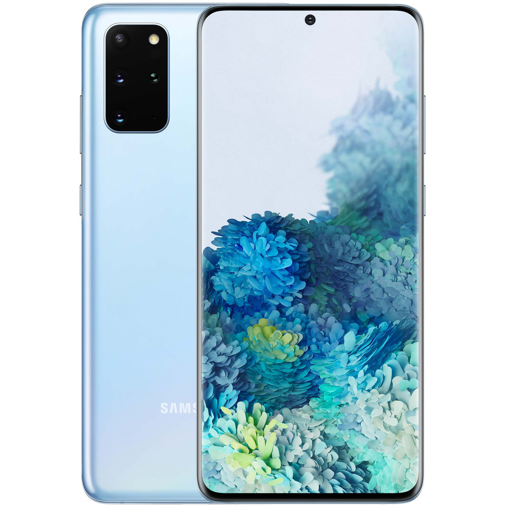 Samsung Galaxy S20 Plus 128GB Blauw 5G-128 GB opslagcapaciteit 6,7 inch quad hd scherm Android 10.0
