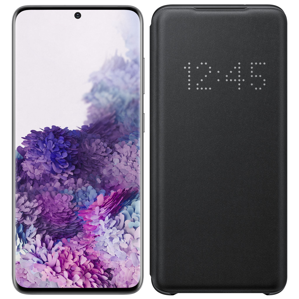Samsung Galaxy S20 128GB Grijs 4G + Samsung LED View Cover Zwart-128 GB opslagcapaciteit 6,2 inch quad hd scherm Android 10