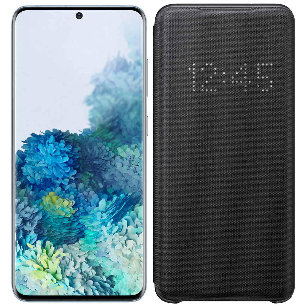 Samsung Galaxy S20 128GB Blauw 4G + Samsung LED View Cover Zwart-128 GB opslagcapaciteit 6,2 inch quad hd scherm Android 10