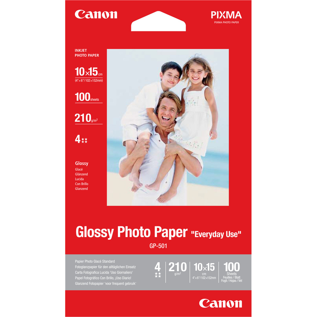 Canon GP-501 Glossy Fotopapier 100 vel 10 x 15 cm