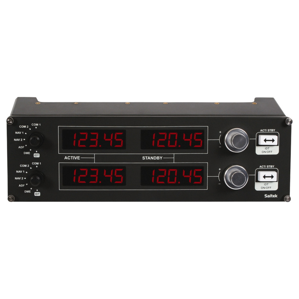Afbeelding van product Logitech Gaming Saitek Pro Flight Radio Panel PZ69 Vliegsimulator-controller USB PC Donkergrijs