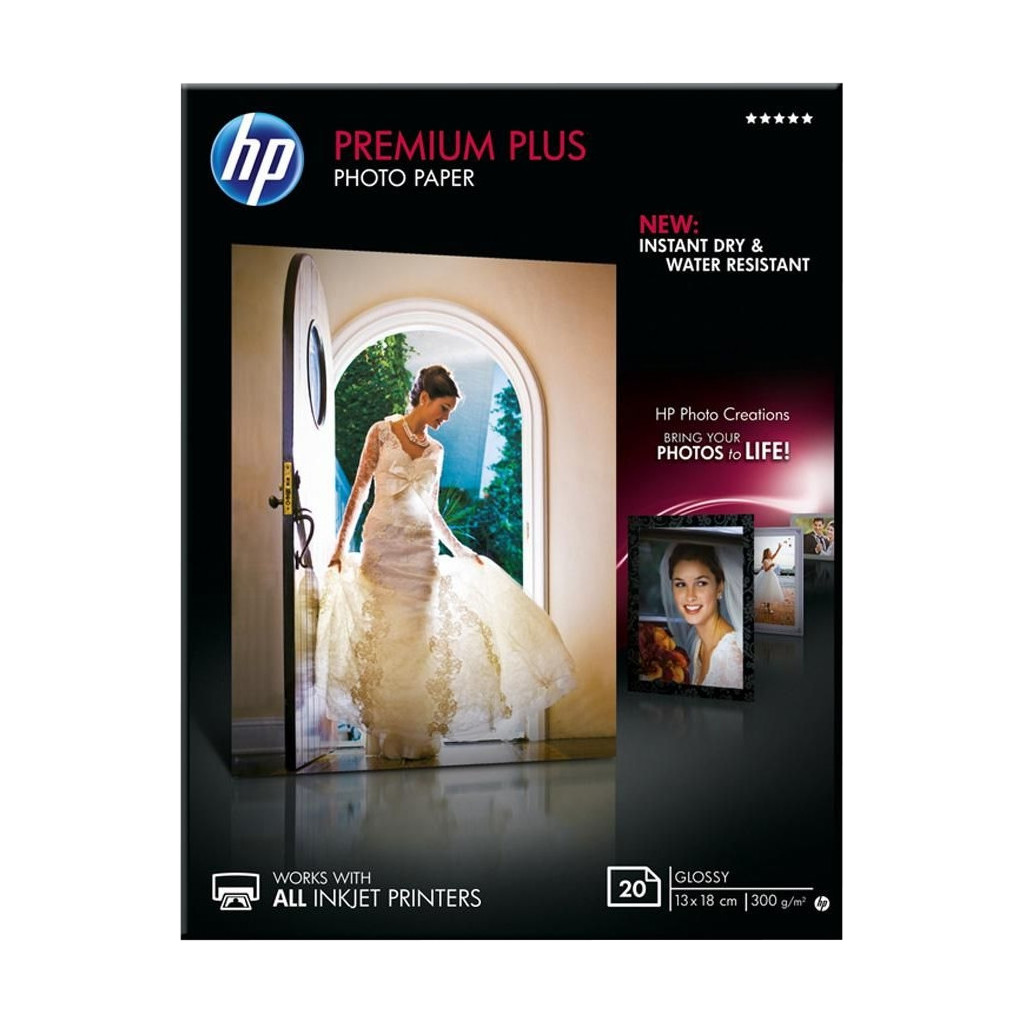 Afbeelding van product HP Premium Plus Glossy Fotopapier 20 vel (13 x 18)