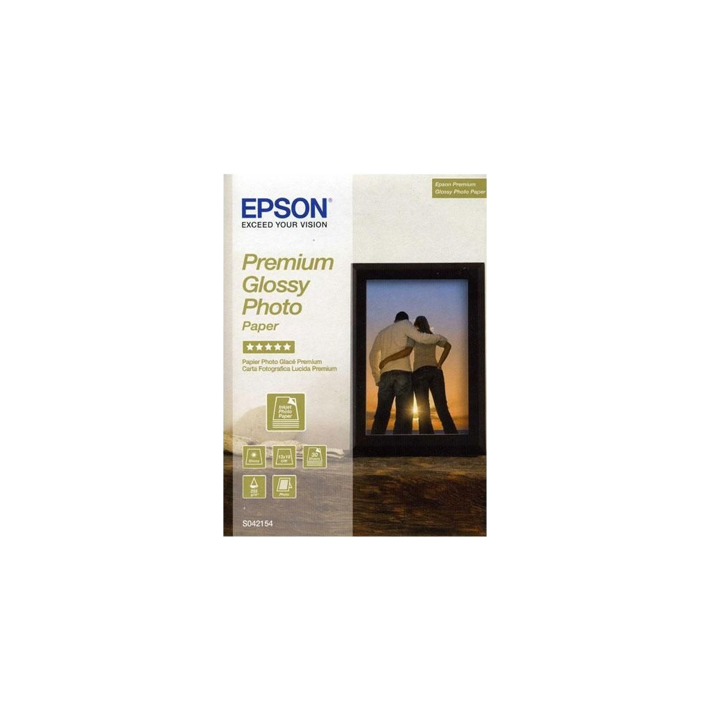 Epson Premium Glossy Fotopapier 30 vel (13 x 18)