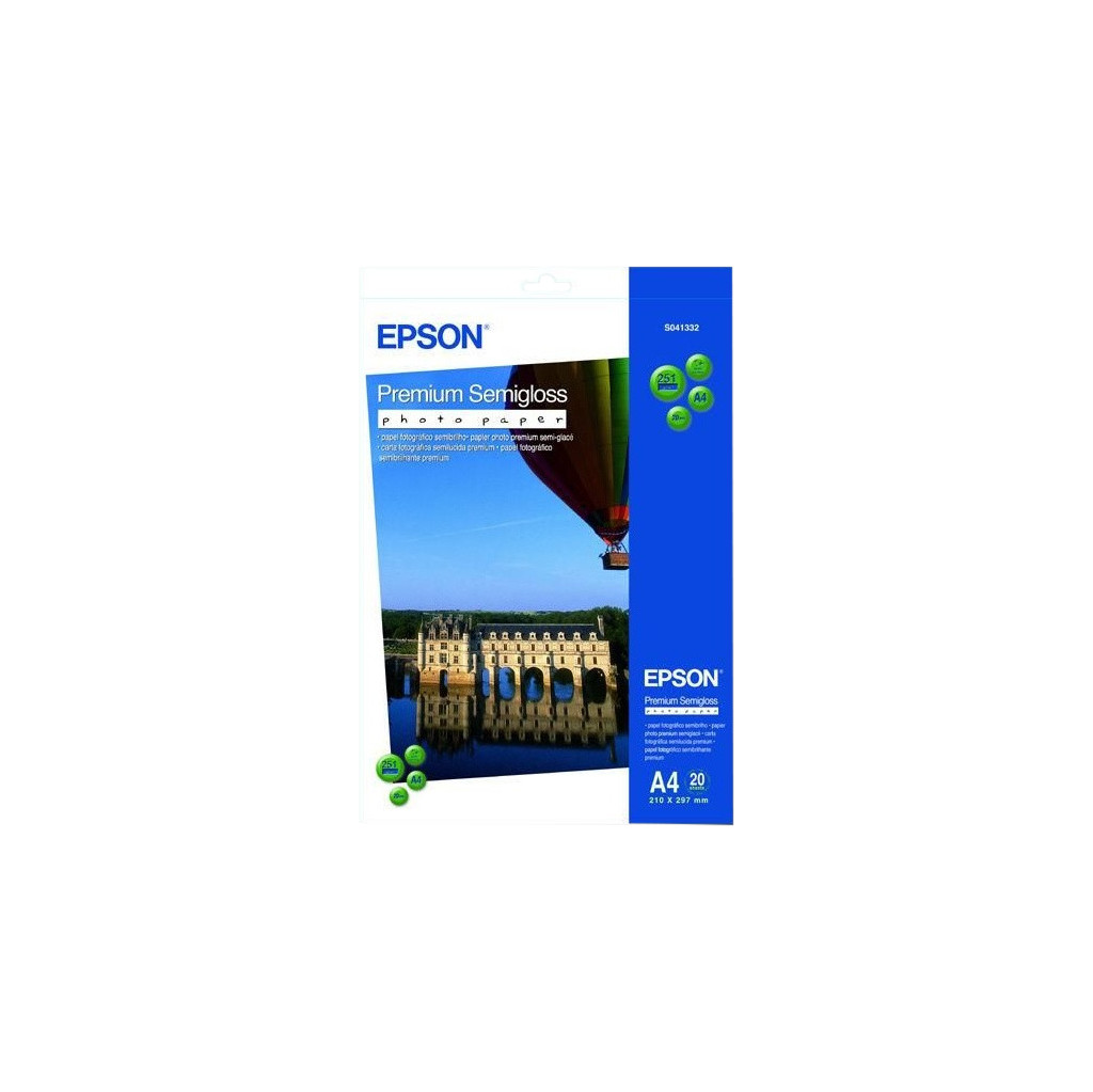 Epson Premium Semigloss Fotopapier 20 vel (A4)