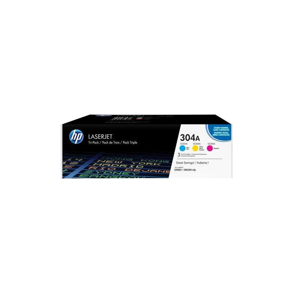 HP 304A Toners Combo Pack