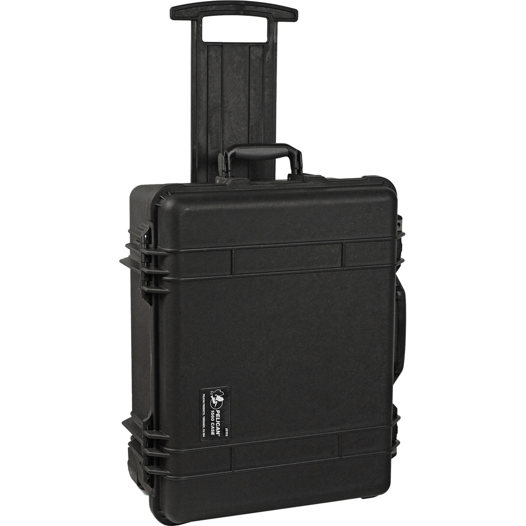 Pelicase 1560 zwart met plukschuim
