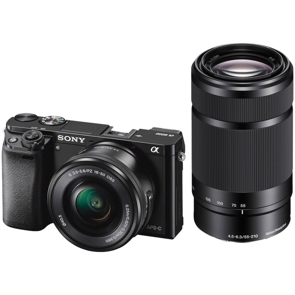 Sony Alpha A6000 Zwart + PZ 16-50mm OSS + E 55-210mm