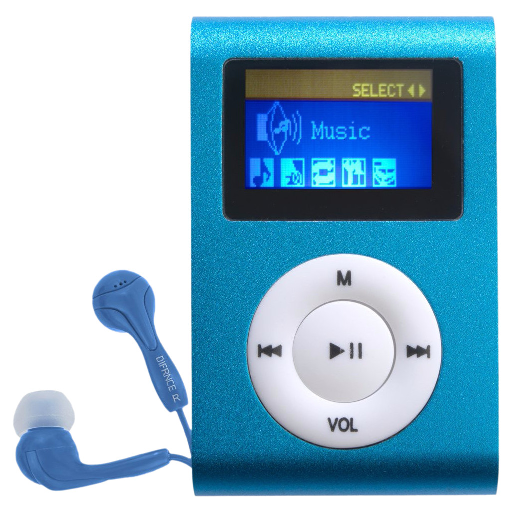Difrnce Mp855 MP3-speler 4gb blauw
