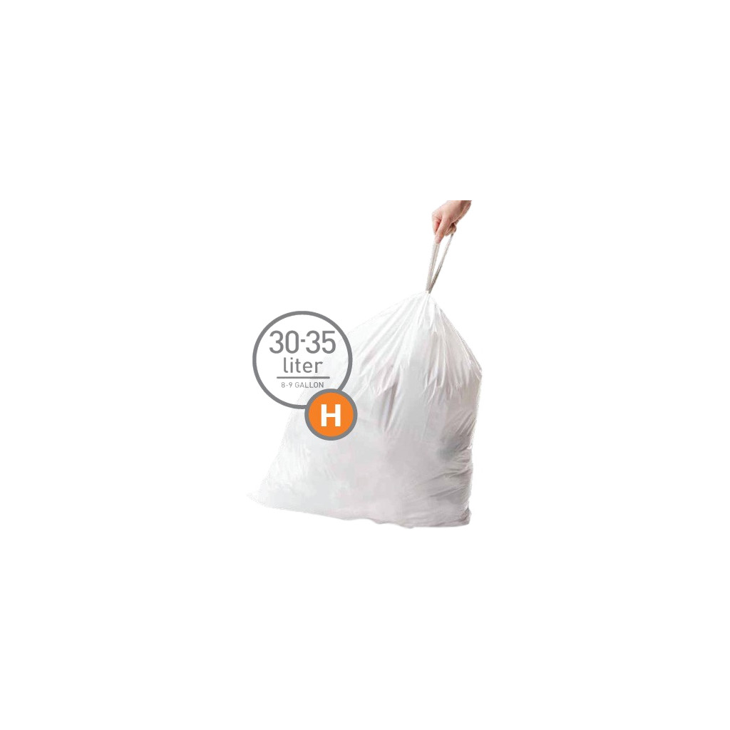 Simplehuman Afvalzakken Code H - 30-35 Liter (60 stuks)