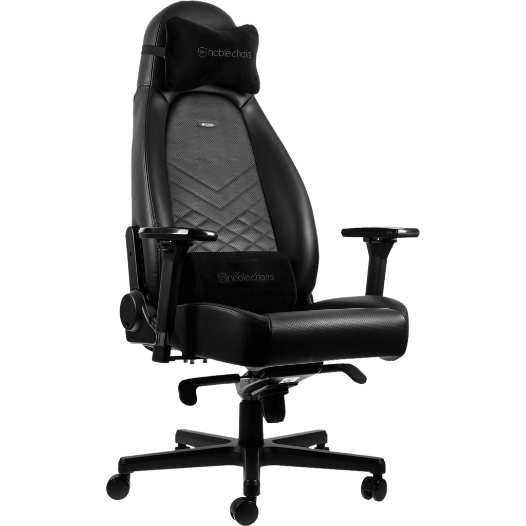 Noblechairs ICON Gaming Stoel PU Faux Leather whiteblack Noblechairs HERO Gaming Stoel PU Faux Leather black white