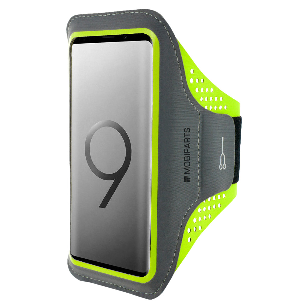 Mobiparts Comfort Fit Sportarmband Samsung Galaxy S9 Plus Groen