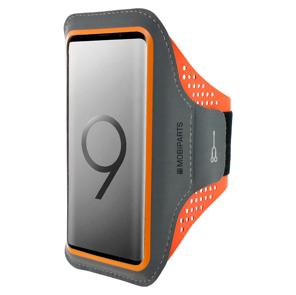 Mobiparts Comfort Fit Sportarmband Samsung Galaxy S9 Plus Oranje