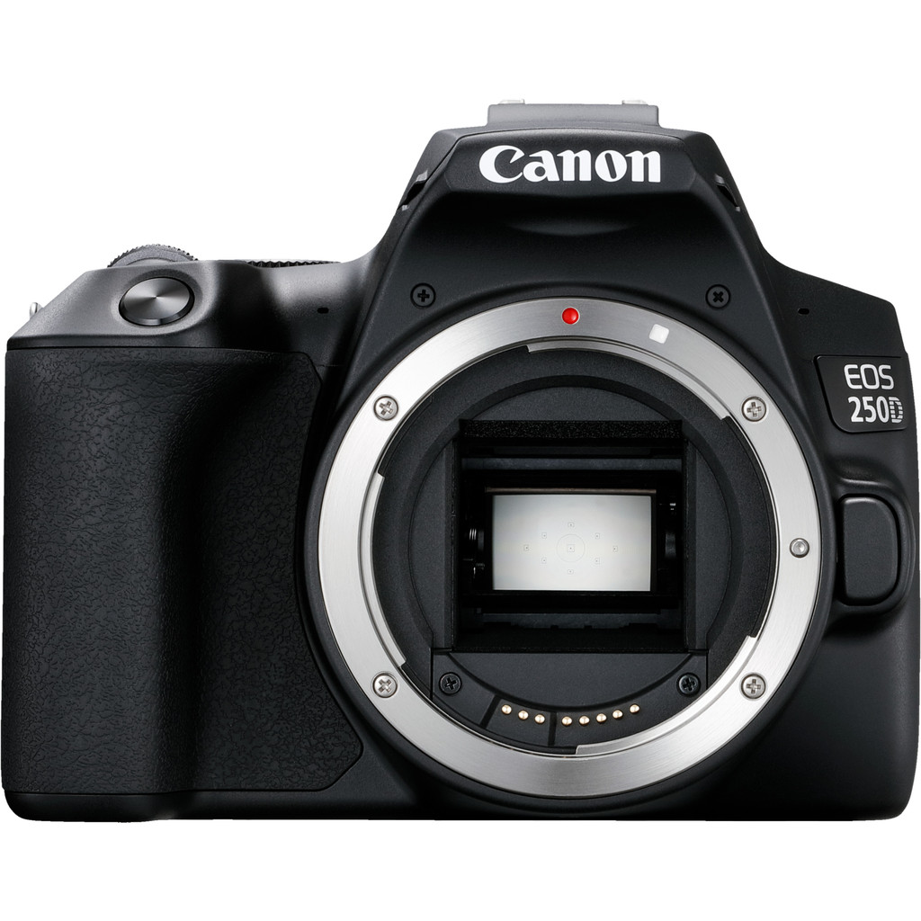 Canon EOS 250D Body-24,1 megapixels, filmt in Full HD 1080p Met wifi, bluetooth en NFC Camerabody zonder lens