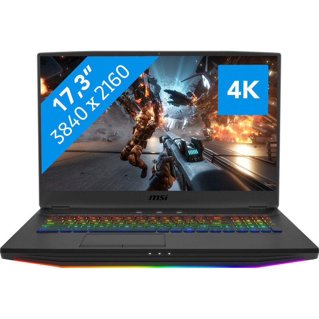 MSI GT76 Titan DT 9SF-033NL-Krachtig genoeg voor gaming & VR Intel Core i7 - 32GB RAM - 2x 512GB SSD + 1TB HDD NVIDIA GeForce RTX 2070 videokaart
