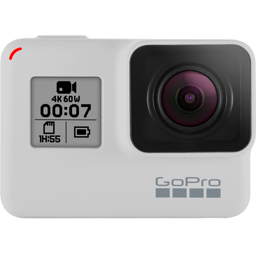 GoPro HERO 7 Black Dusk White Limited Edition-4K met 60 frames per seconde 12 megapixel foto's Waterdicht tot 10 meter Geavanceerde beeldstabilisatie
