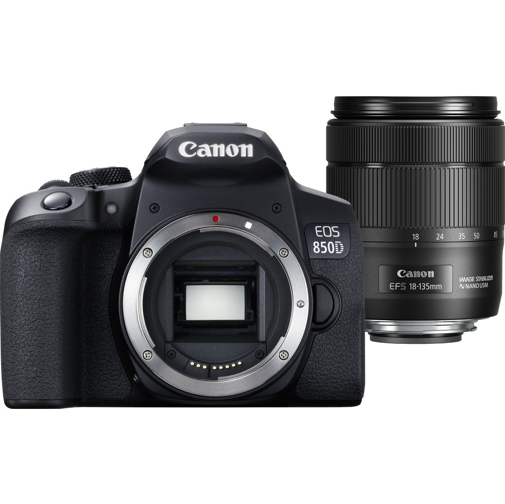 Canon EOS 850D + 18-135mm f/3.5-5.6 IS USM-Geschikt voor type fotograaf: Gevorderd  Lens meegeleverd: Ja  Type beeldsensor: APS-C