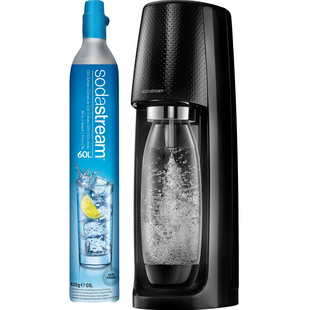 SodaStream Spirit Bruiswatertoestel - Zwart - Inclusief CO2-Cilinder