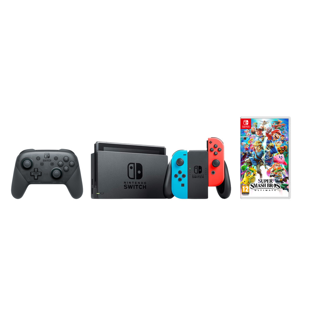 Nintendo Switch Rood Blauw Competitieve Gamer Bundel