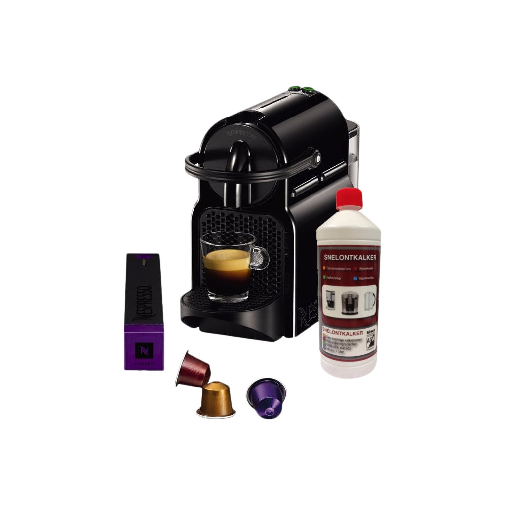 Coolblue Magimix Nespresso Inissia M105 Zwart + Magimix Ontkalker 1 L aanbieding