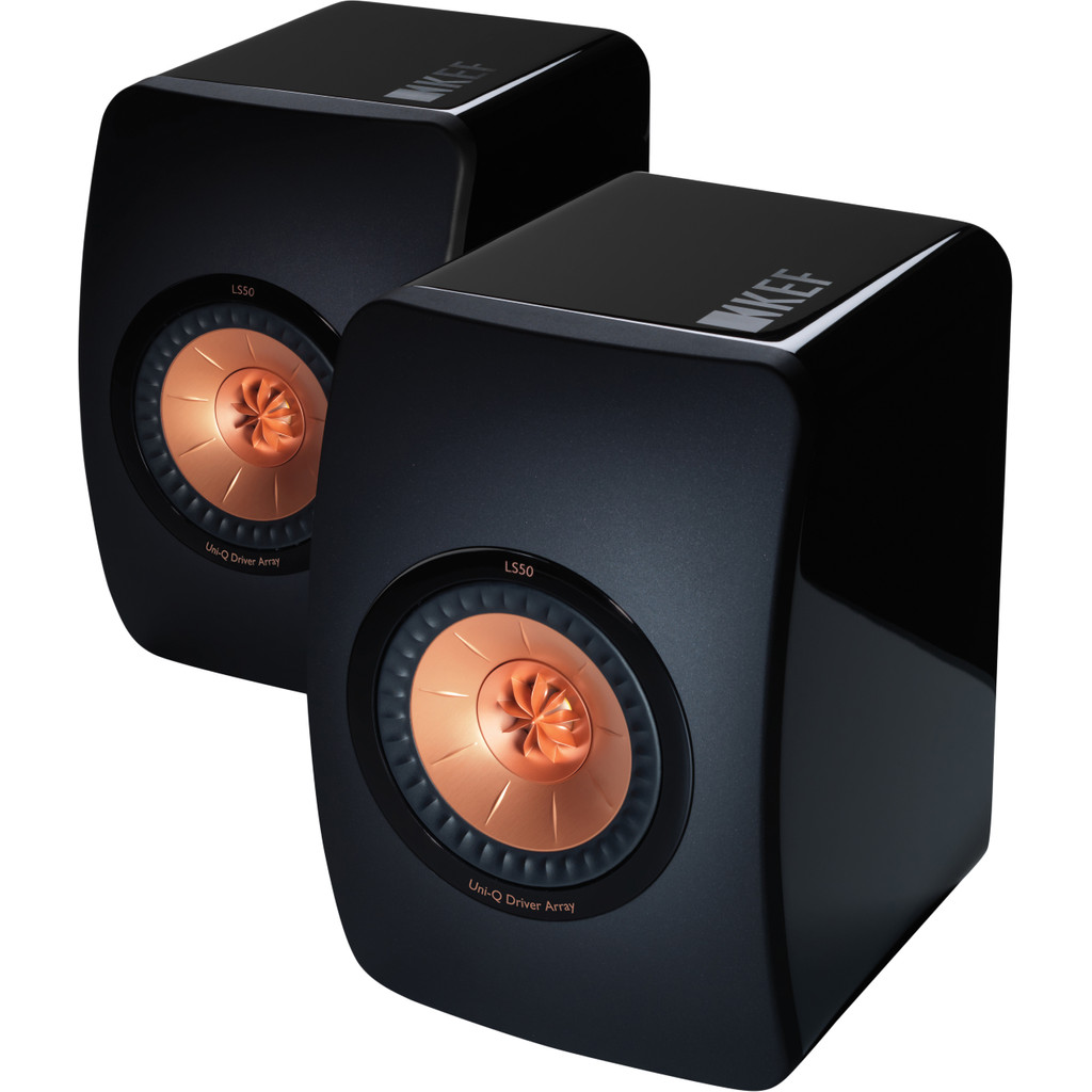 KEF LS50 Hoogglans Zwart (per paar)