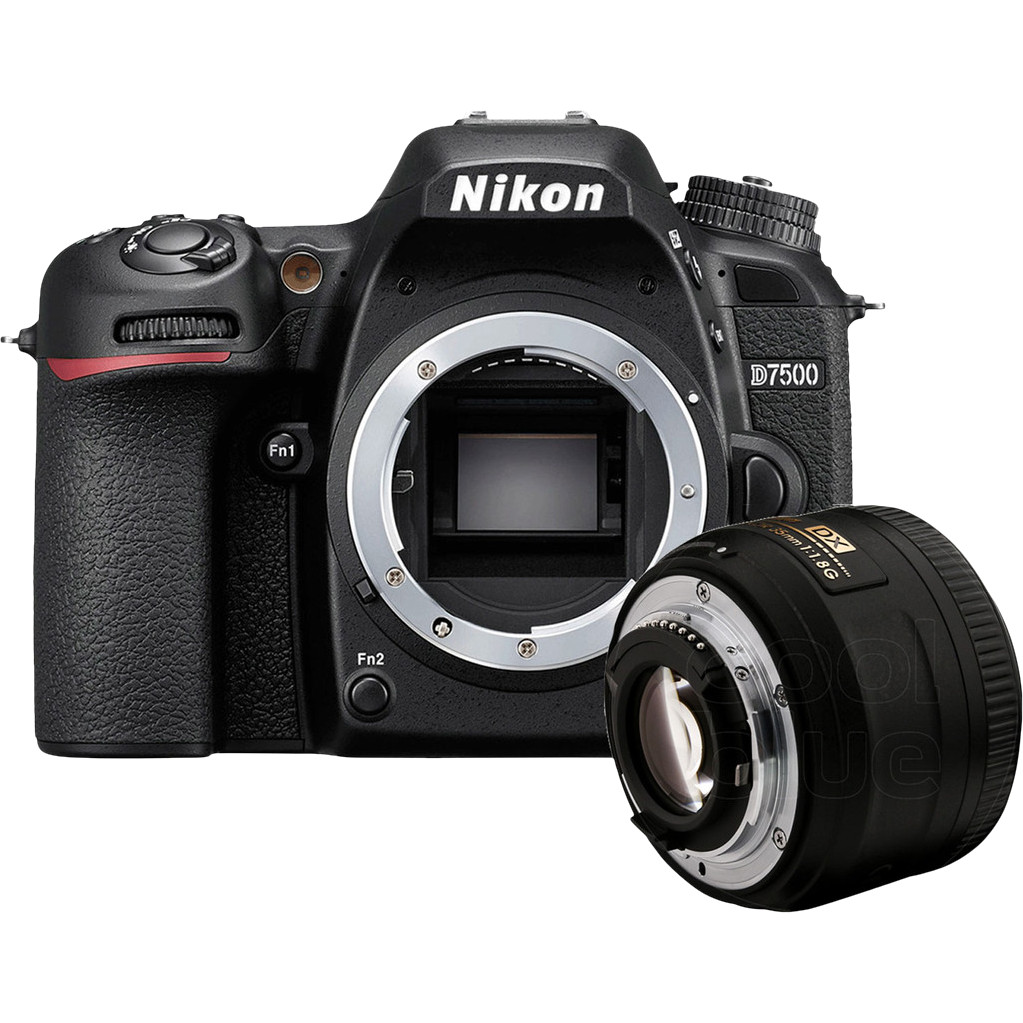 Coolblue Nikon D7500 + Nikon AF-S 35mm f/1.8G DX aanbieding