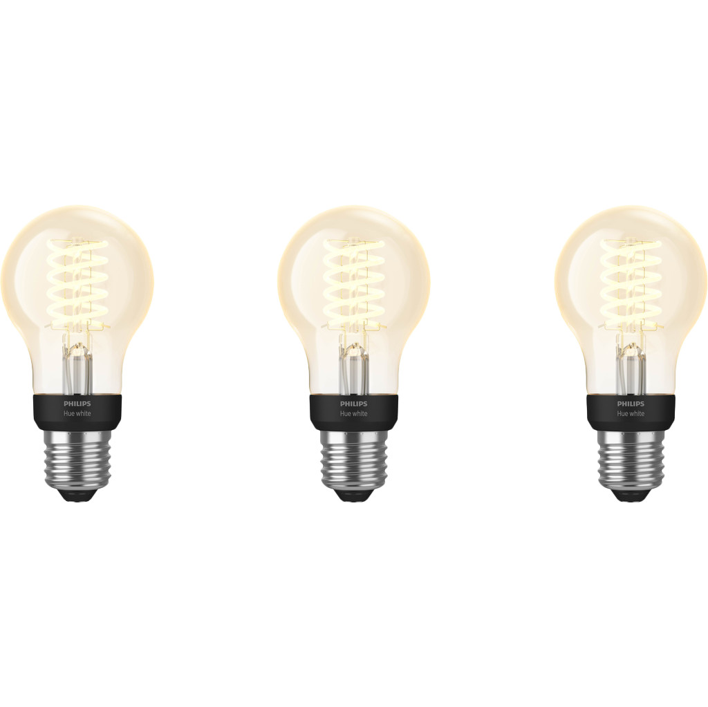 Philips Hue Filamentlamp White Standaard E27 Bluetooth 3 Pack