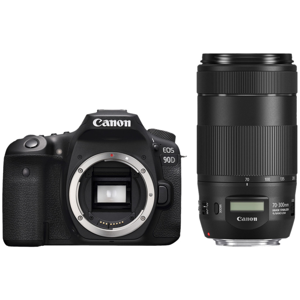 Canon EOS 90D + EF 70-300mm f/4-5.6 IS II USM-Geschikt voor type fotograaf: Gevorderd  Lens meegeleverd: Ja  Type beeldsensor: APS-C
