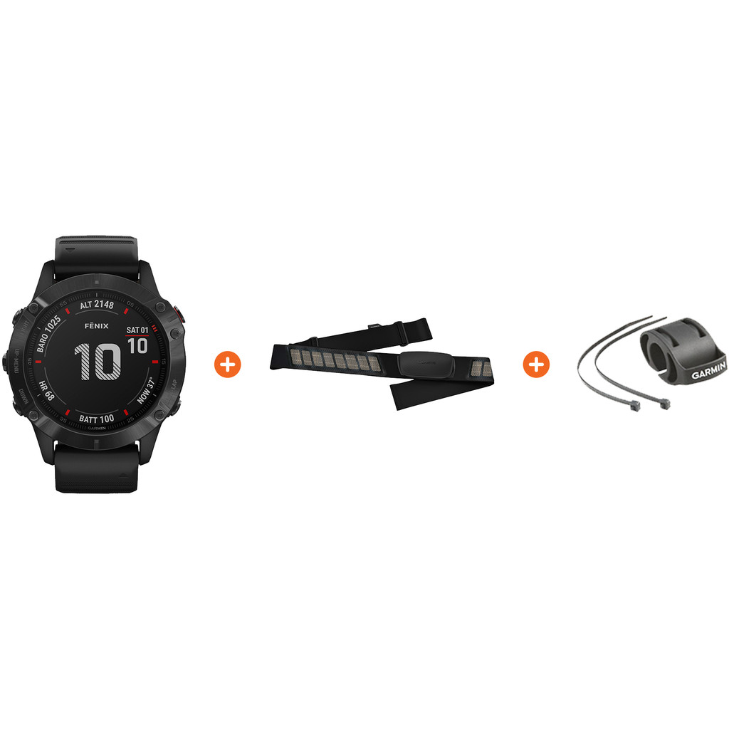 Fietspakket Garmin Fenix 6 PRO Zwart 47 mm