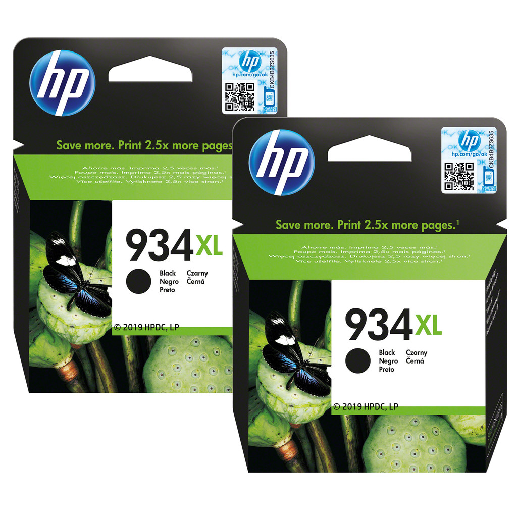 HP 934XL Cartridges Zwart Duo Pack
