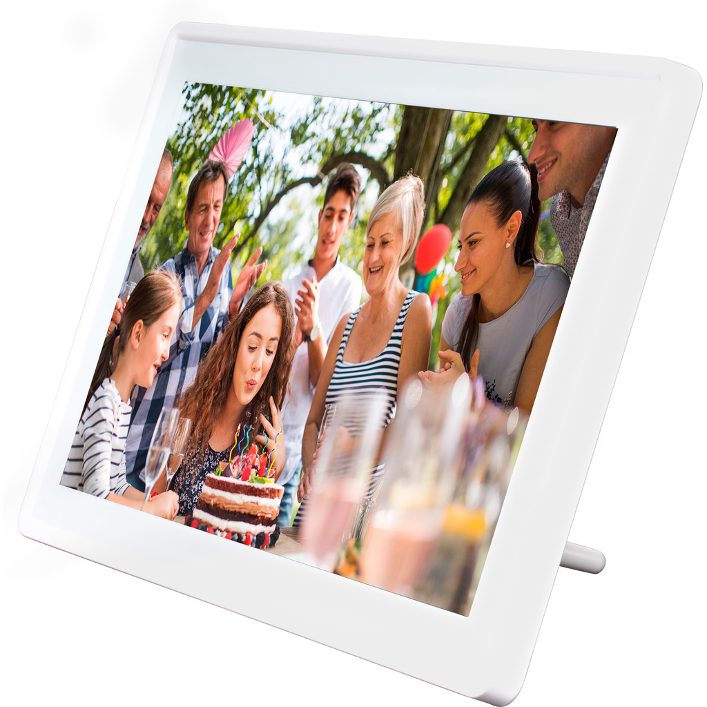 Denver PFF-1160White - 11.6" Full HD - digitale fotolijst - fotokader - FRAMEO software - Wit