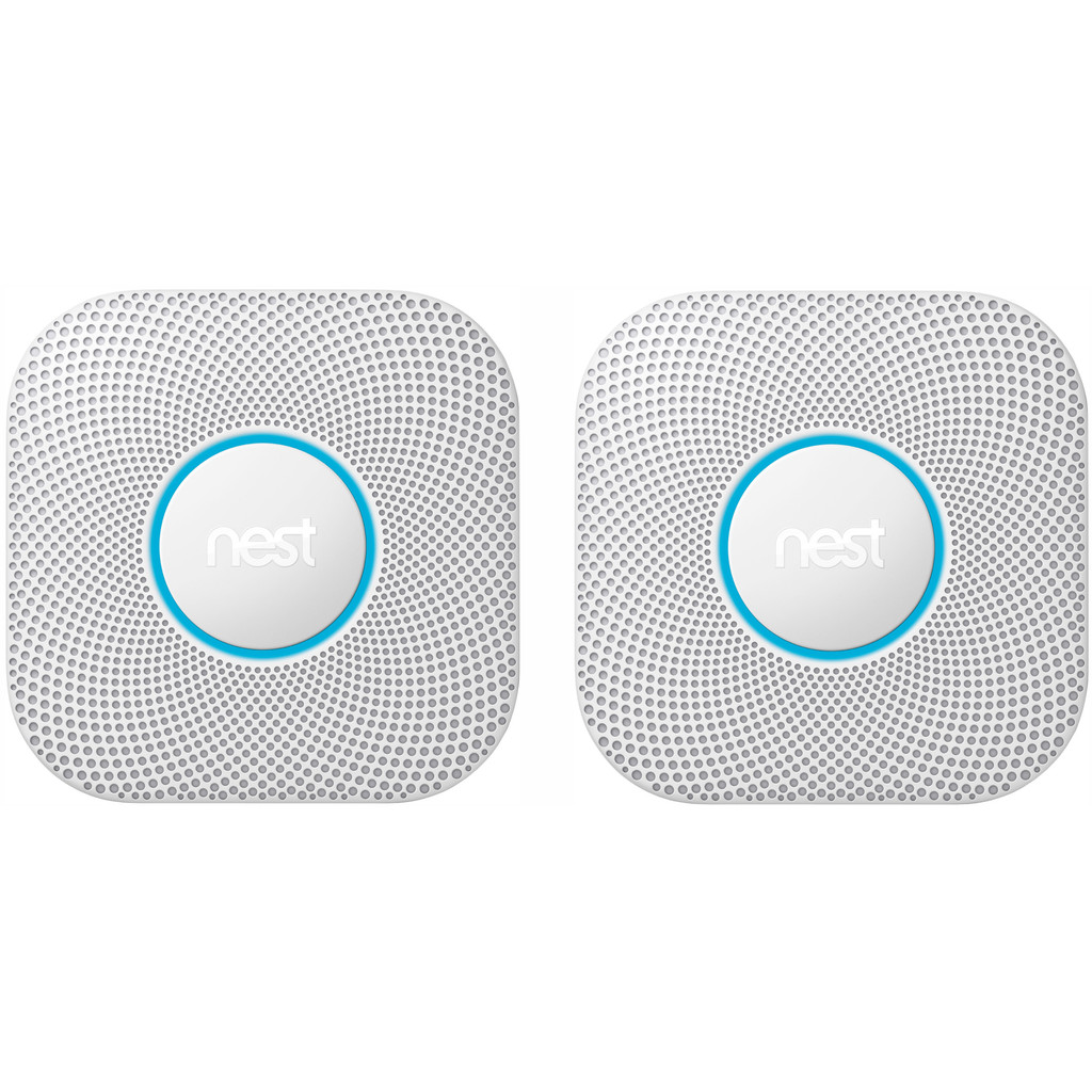 Coolblue Google Nest Protect V2 Netstroom Duo Pack aanbieding
