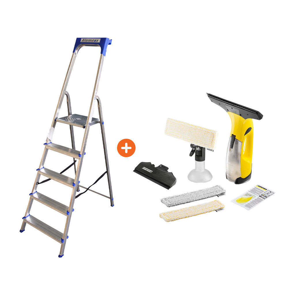 Alumexx Eco Huishoudtrap 5 treeds Karcher WV 2 Versitality