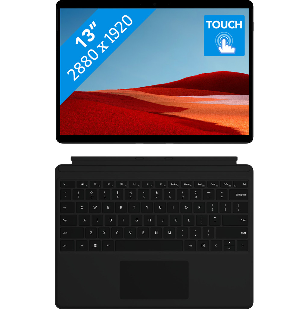 Microsoft Surface Pro X 8 GB 256 GB Black Type Cover