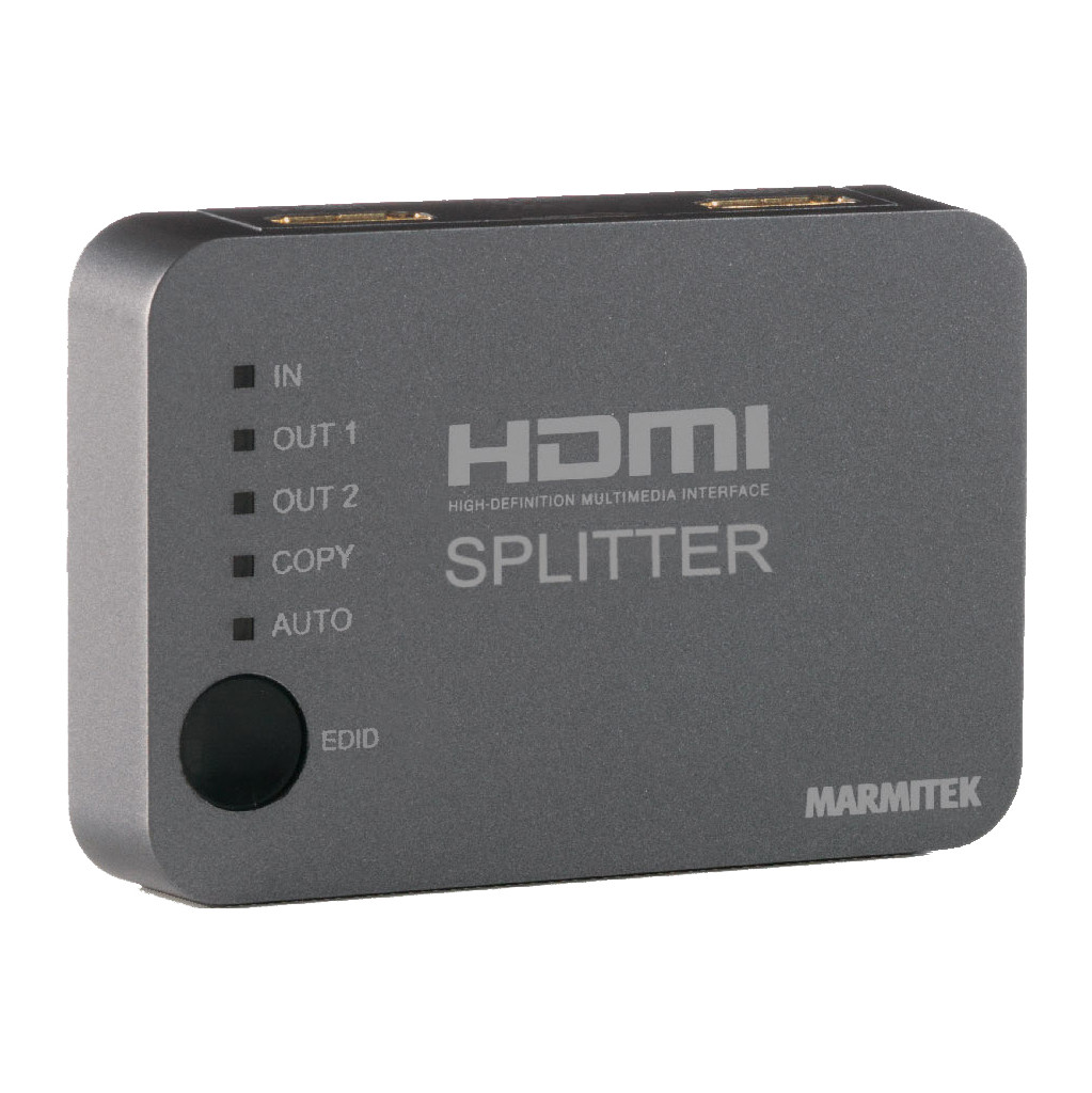 Marmitek Split 312 UHD 4K HDMI Splitter-1 x HDMI in  2 x HDMI uit  4K Ultra HD