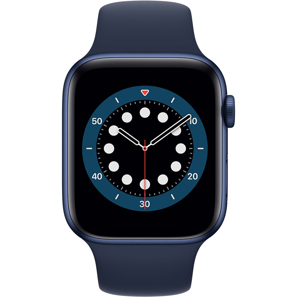Apple Watch Series 6 44mm Blauw Aluminium Blauwe Sportband