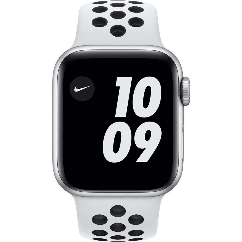 Apple Watch Nike Series 6 40mm Zilver Aluminium Witte Sportband