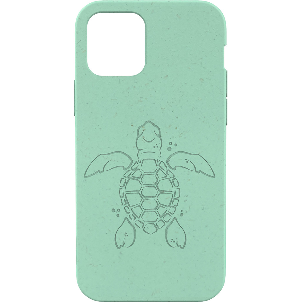 Pela Eco Friendly Turtle edition Flaxstic een schildpad hoesje voor iPhone 12 Pro Max - turquoise