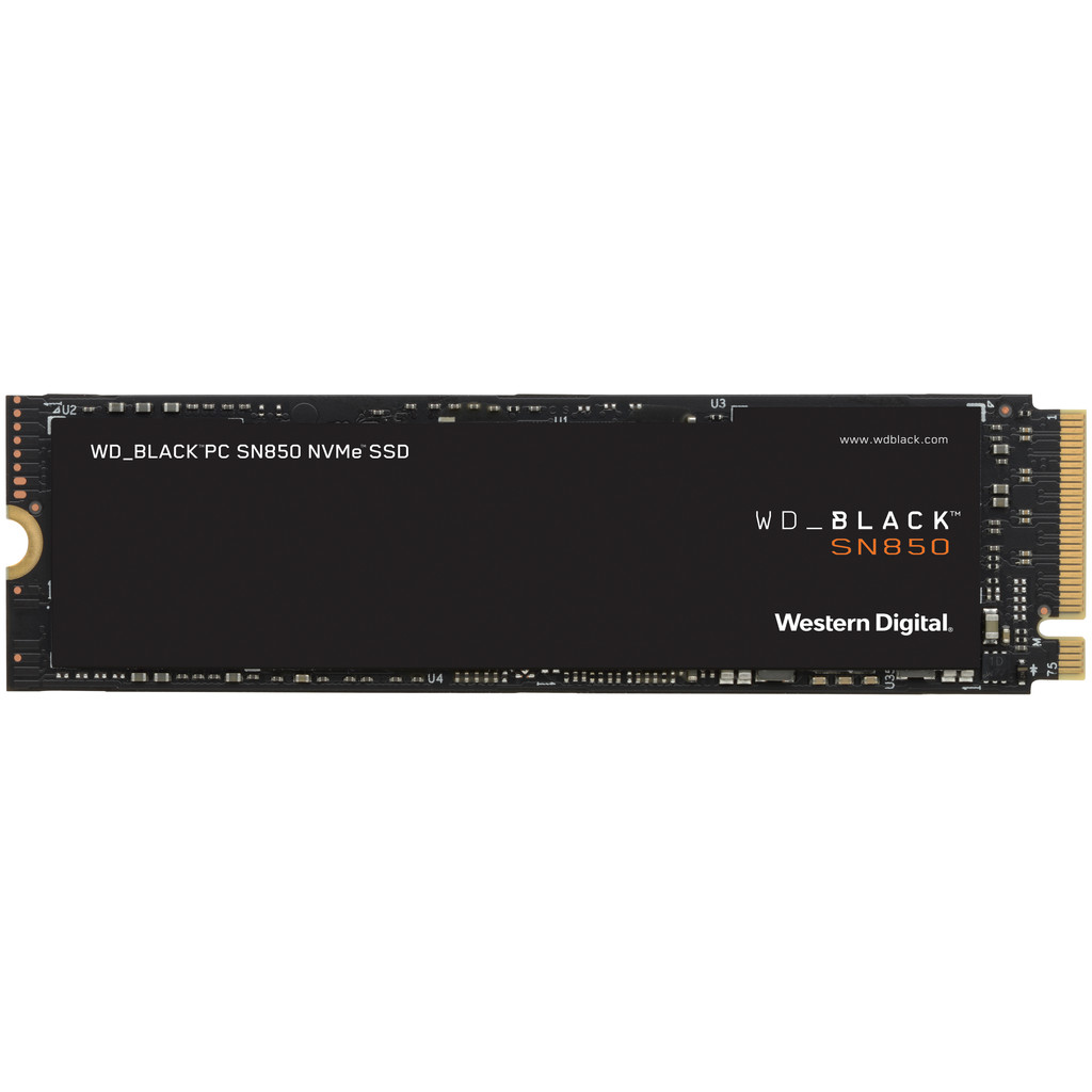 WD Black SN850 500GB NVMe zonder Heatsink