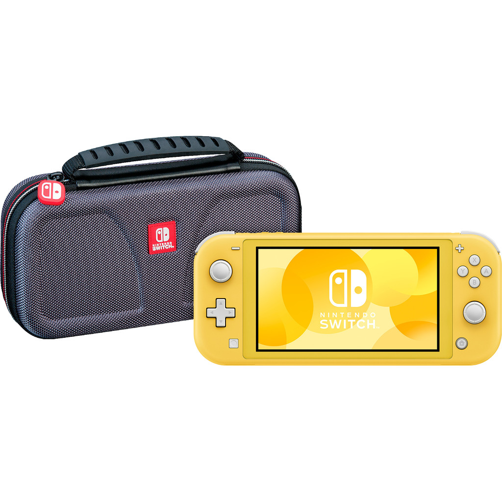 Nintendo Switch Lite Geel + Bigben Officiële Nintendo Switch Lite Beschermtas