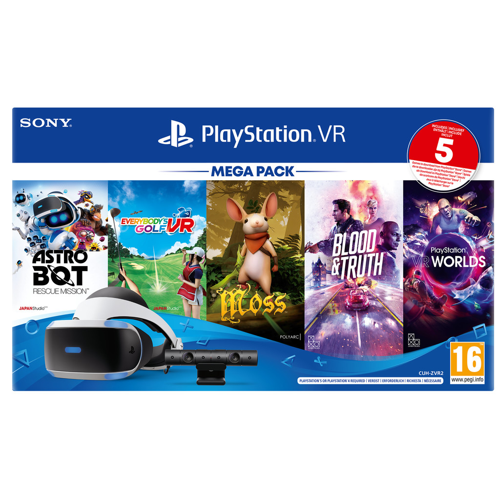 Goedkoopste PlayStation VR Bril Mega Pack III + Camera + 5 Games