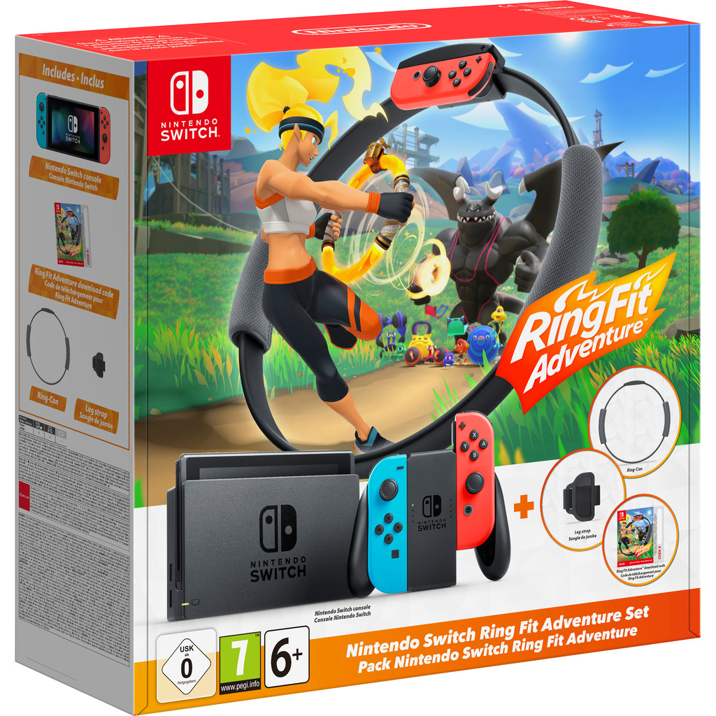 Nintendo Switch + Ring Fit Adventure bundel