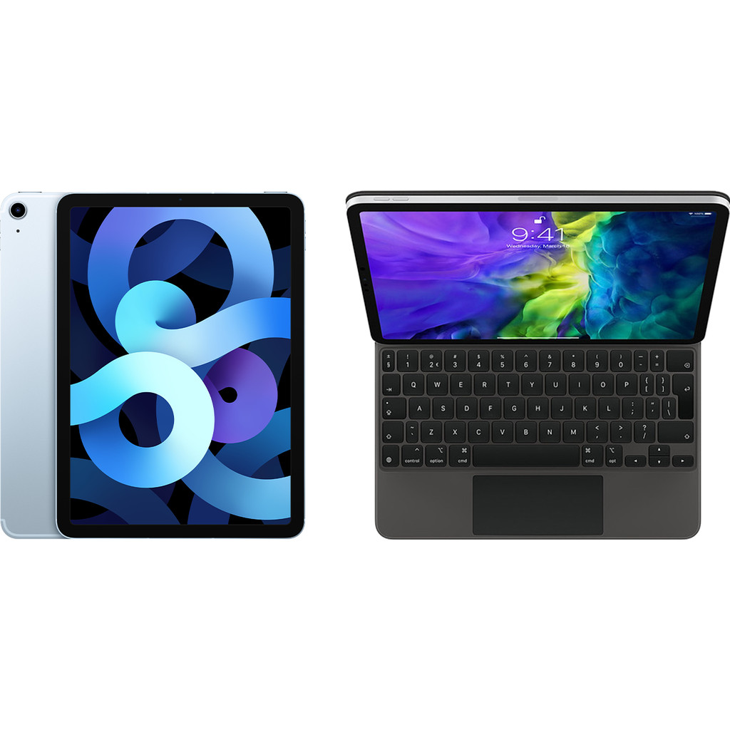Apple iPad Air 10 9 inch 256 GB Hemelsblauw Magic Keyboard QWERTY