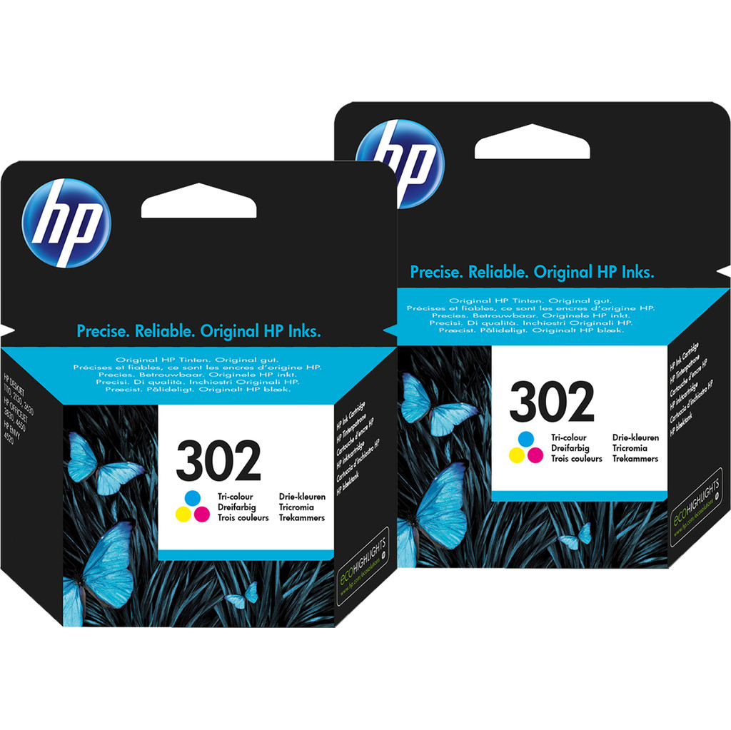 Coolblue HP 302 Cartridges Kleur Duo Pack aanbieding